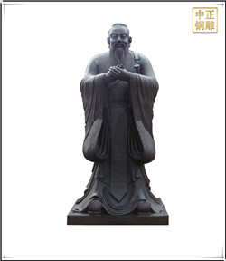 铜雕孔子像