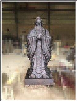 制作孔子铜像