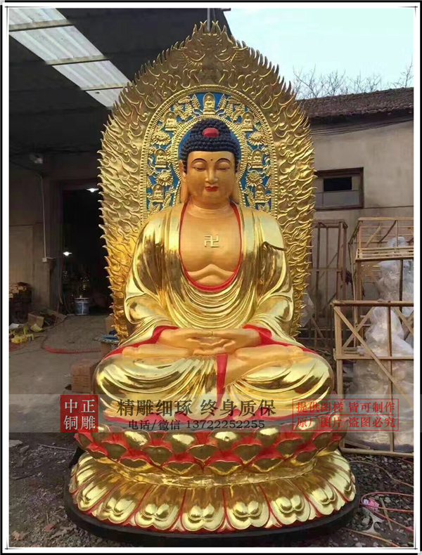 玻璃钢彩绘佛像