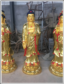 铸铜鎏金佛像雕塑
