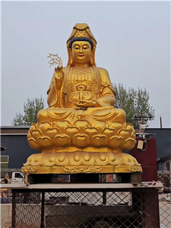 坐像观音菩萨高雕塑