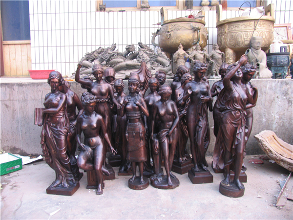 铸铜四季女神雕塑