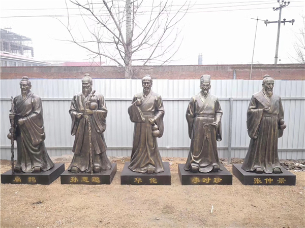 十大名医铜像