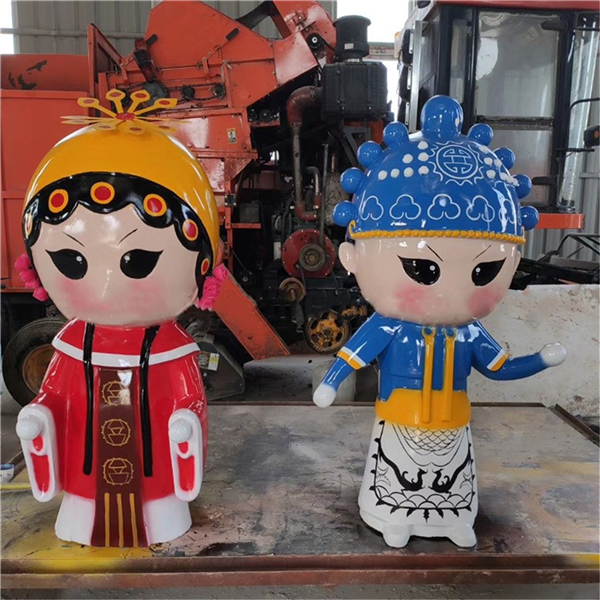 戏曲卡通雕塑