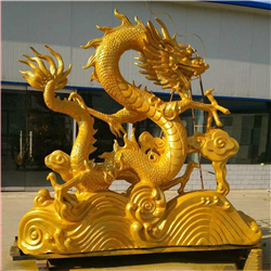 中国龙雕塑图片
