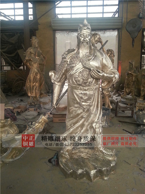 黄铜关二爷雕塑.jpg 黄铜关二爷雕塑.jpg