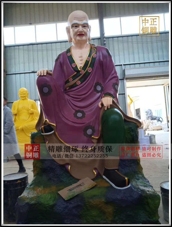 寺院十八罗汉雕塑 寺院十八罗汉雕塑