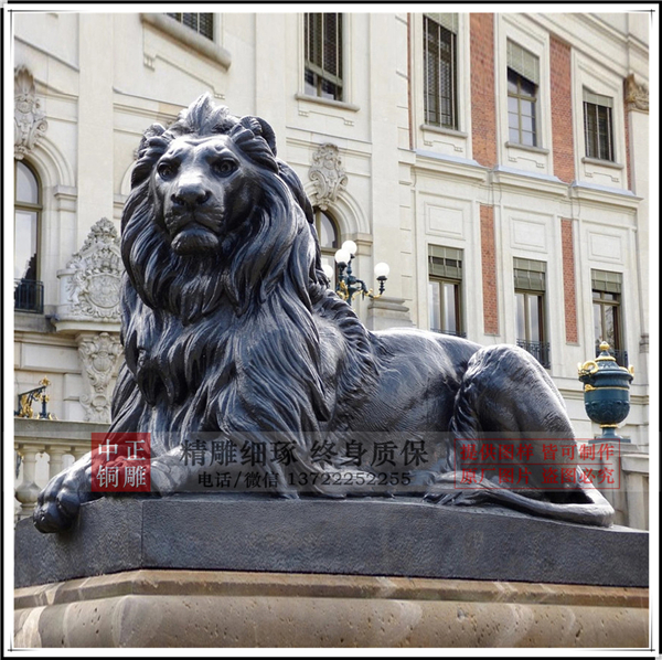 真实比例铜狮子