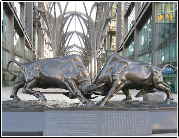 景观铸铜牛雕塑