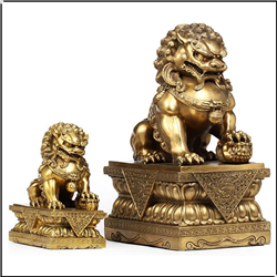 铜狮子摆件工艺品