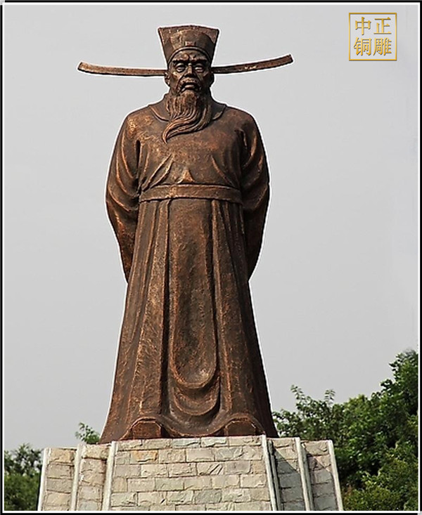 大型古代人物包拯铜雕塑