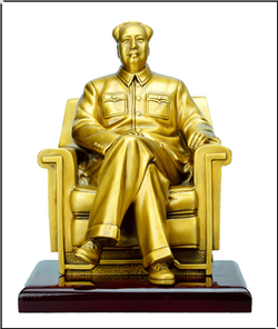 毛泽东鎏金雕塑