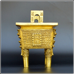黄铜诚信鼎方铜鼎