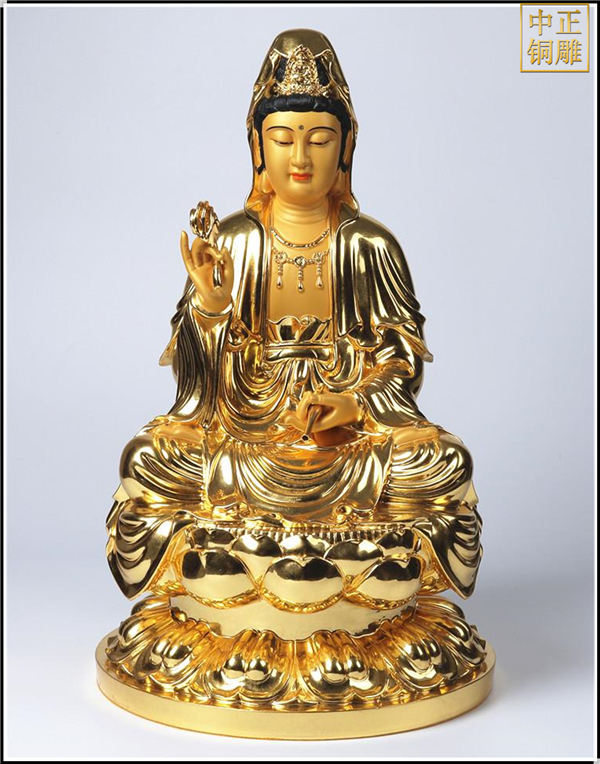 观音菩萨铜佛像