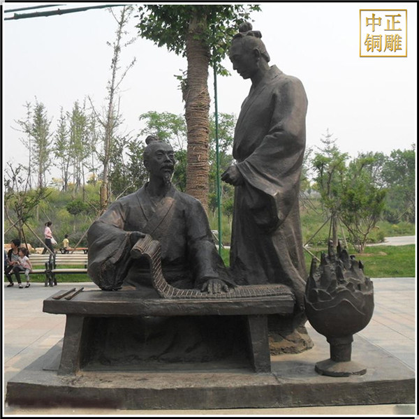 大型公园古代人物铜雕塑