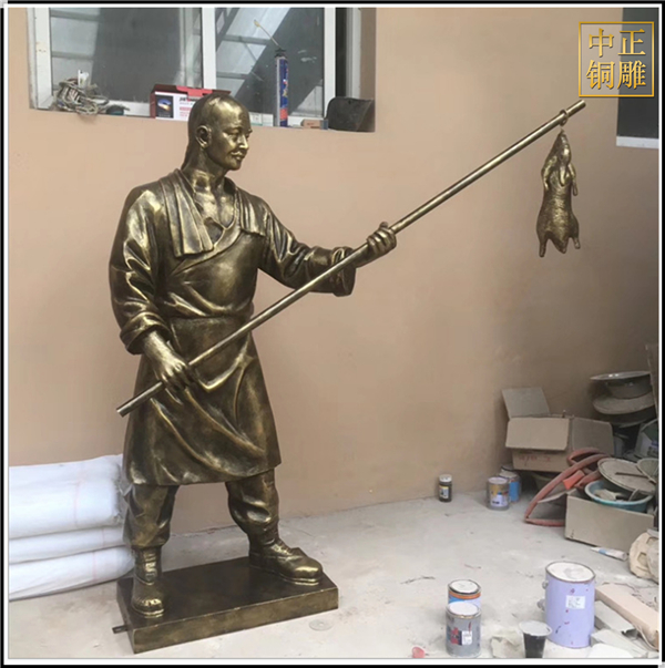 古代人物铜雕塑铸造