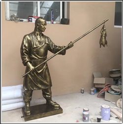 古代人物铜雕塑铸造