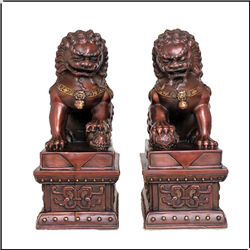 精品铜狮子摆件