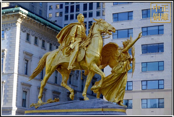 大型室外西方人物铜雕