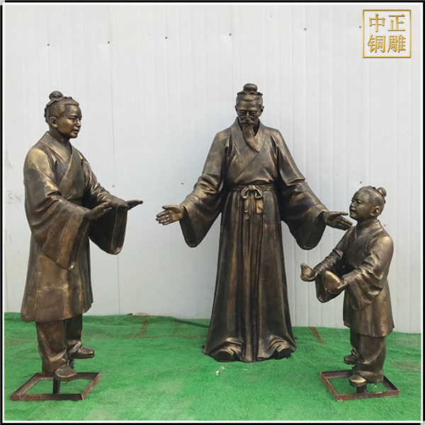 定制古代人物铜雕塑