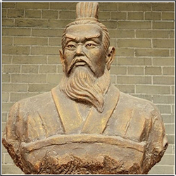 曹操半身像铸造