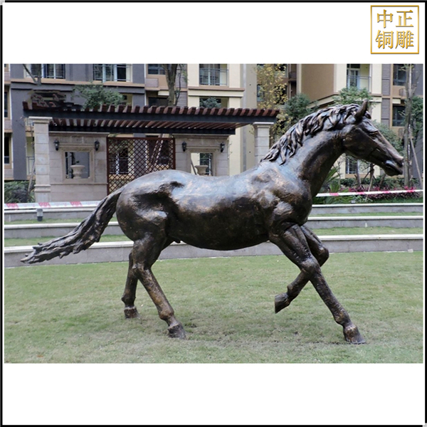 小区铜马雕塑铸造