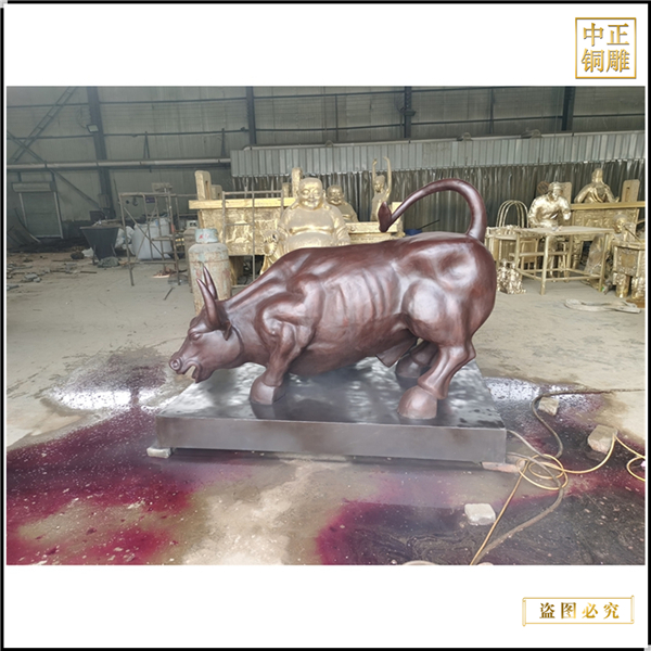 2米华尔街铜牛加工厂