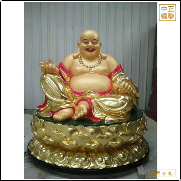 2米大肚弥勒佛铜像定做