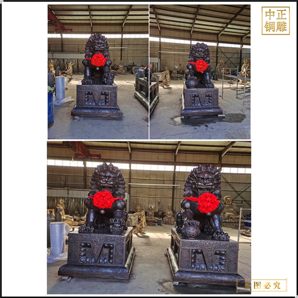 广场铸铜故宫狮子定制