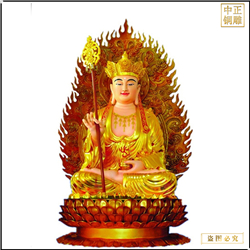 彩绘地藏王雕塑