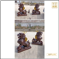 铜麒麟的摆放禁忌与作用_新闻资讯_唐县中正铸铜雕塑制作生产厂家