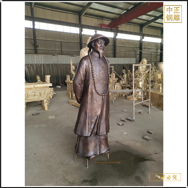 纯铜丁葆桢雕塑