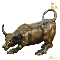大型华尔街铜牛图片