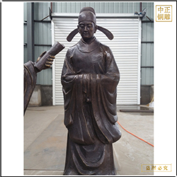 古代景观人物铜雕塑