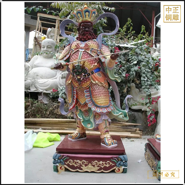 大型纯铜四大天王佛像定制