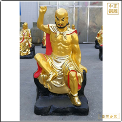 厂家批发1米十八罗汉铜佛像