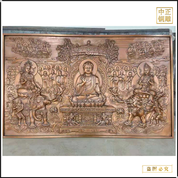 寺庙铜浮雕壁画墙