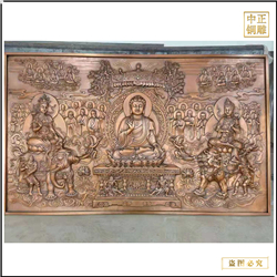 寺庙铜浮雕壁画墙