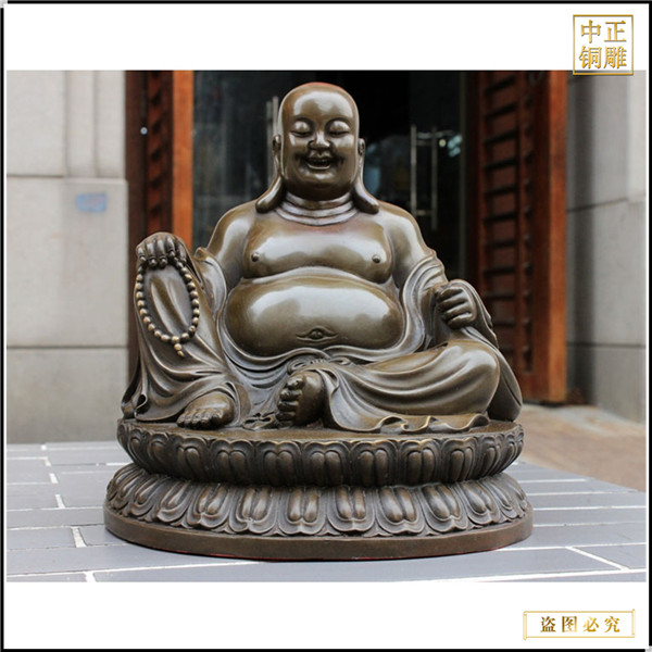 铸铜大型弥勒佛雕塑供应