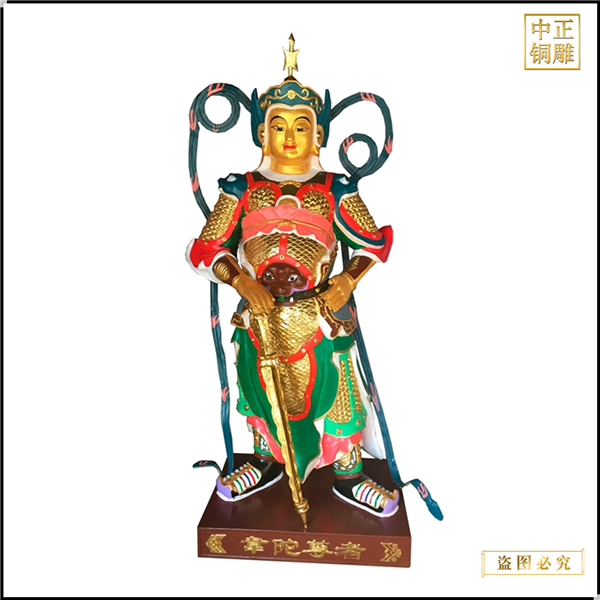 韦陀菩萨铜像制作佛像厂家