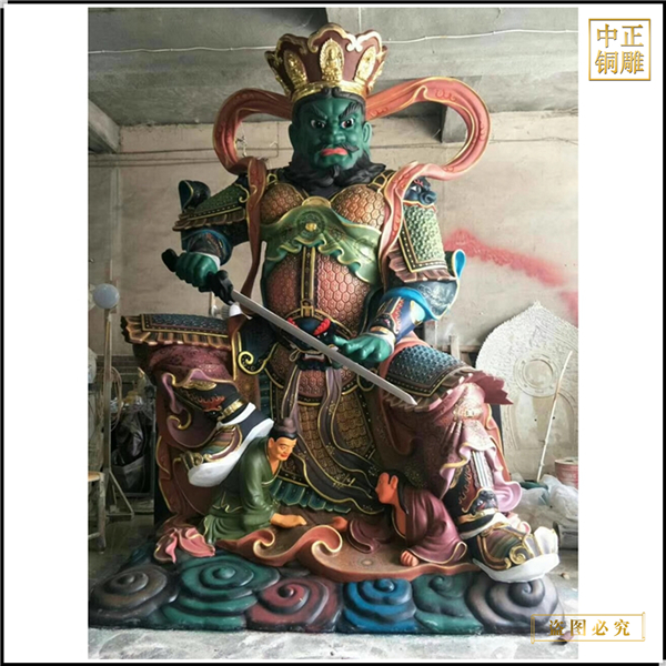 铸铜四大天王像贴金厂家