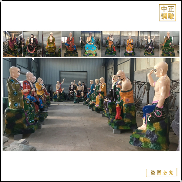 供应十八罗汉铜像摆件