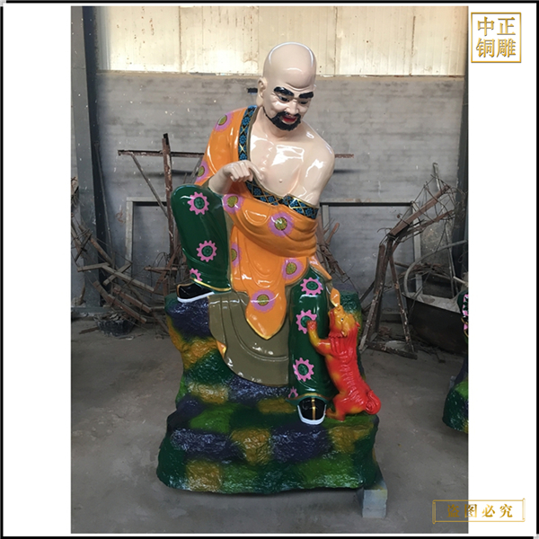 十八罗汉站像铜佛像