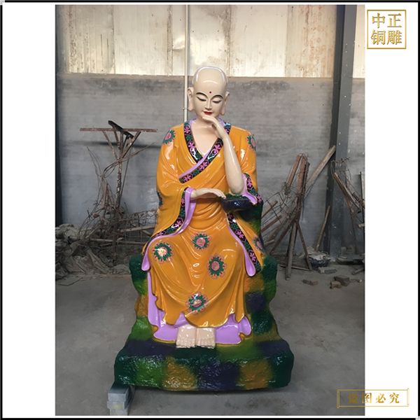 铸铜贴金十八罗汉佛像