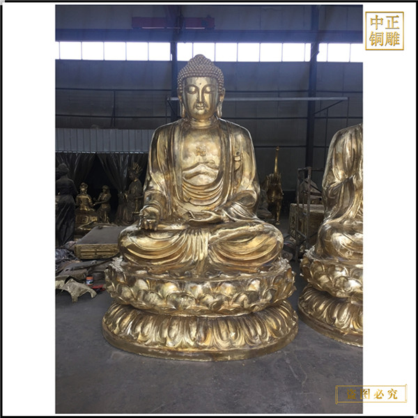 纯铜释迦牟尼佛铜佛像铸造厂