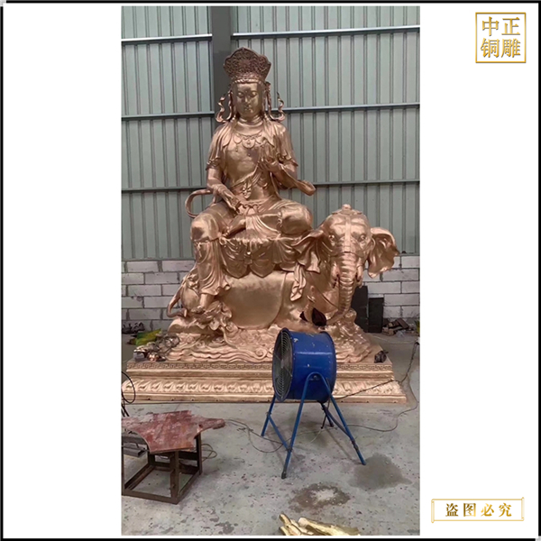 大型文殊普贤铜像铸造厂