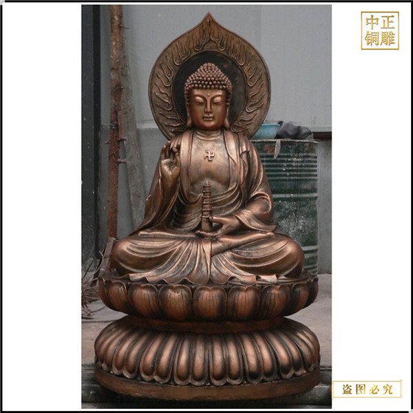 贴金释迦牟尼佛铜像铸造厂
