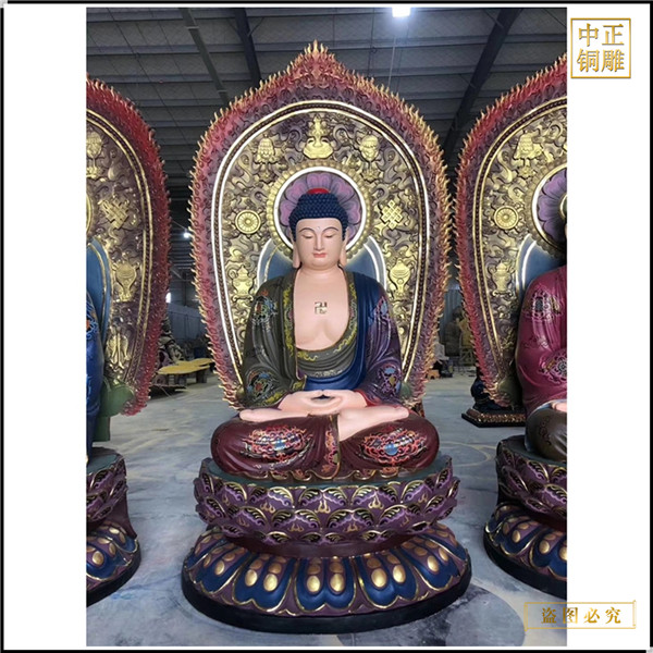 大型释迦牟尼佛铜佛像