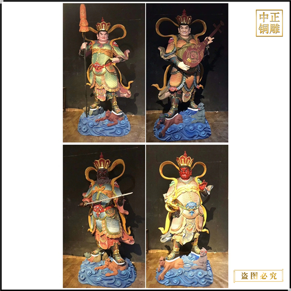 寺庙铸铜四大天王佛像厂家