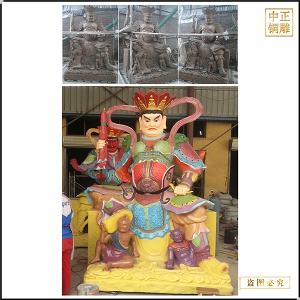 铸铜大型四大天王发现雕塑